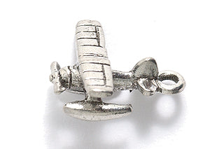 PW9841-S: Charm Sea Plane Ant Pewter 15x17mm 1PC