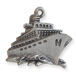 PW9146-S: Charm Passenger Ship Ant Pewter 20x21mm 1PC