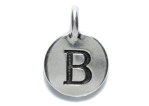 TC240-BS: Charm Letter B Ant SIL 11.5x16mm