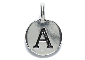 TC240-AS: Charm Letter A Ant SIL 11.5x16mm