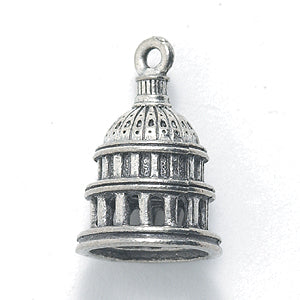 PW9322-S: Charm Capitol Building Silver 13x20mm-1PC