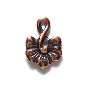 TC2548-AC: Charm Large Blossom 12x16mm Ant CPPR