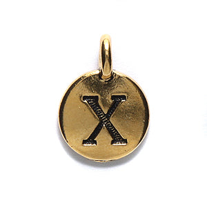 TC240-XG: Charm Letter X Ant GLD 11.5x16mm