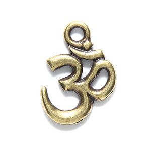 TC2298-AB: Om Symbol 18mm Ant Brass