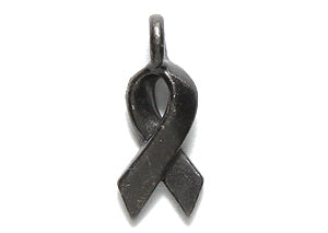 TC2216-GM: Charm Awareness Ribbon 17mm Black