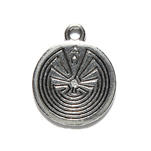 PW6575-S: Charm Man In The Maze 15mm Ant Pewter-1PC