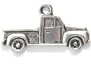 PW9843-S: Charm Truck Ant Pewter 14x26mm 1PC