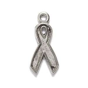 PW9278-S: Charm Ribbon Ant Pewter 10x20mm 1PC