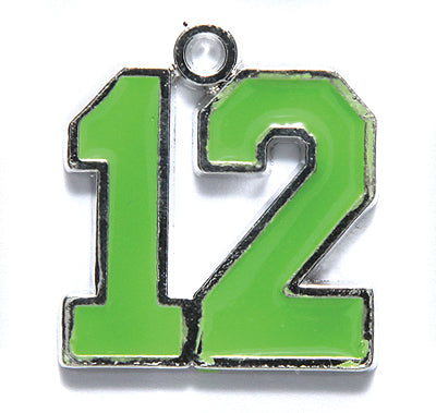 PW6475-G: Pendant Twelve 24mm Green Epoxy-1PC