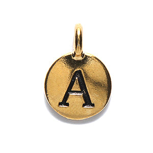 TC240-AG: Charm Letter A Ant GLD 11.5x16mm