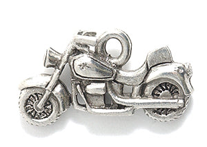 PW9952-S: Charm Motorcycle Silver 12x21mm-1PC