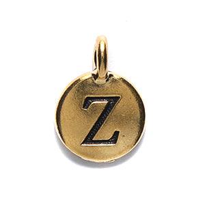 TC240-ZG: Charm Letter Z Ant GLD 11.5x16mm