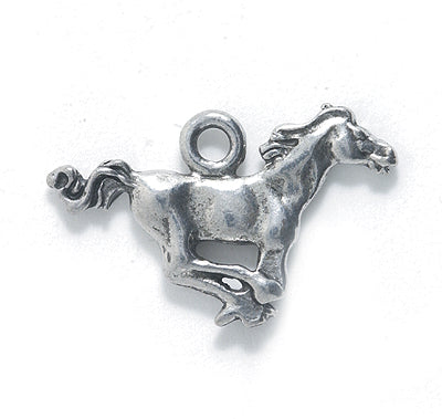 PW9252-S: Charm Horse Ant Pewter 18x28mm 1PC