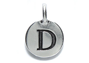 TC240-DS: Charm Letter D Ant SIL 11.5x16mm