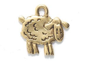 PW9163-AG: Charm Sheep Ant Gold 16mm-1PC