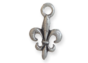 PW9200-S: Charm Fleur De Lis Ant Pewter 10x17mm 1PC