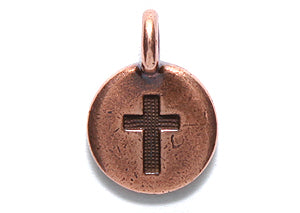 TC2406-AC: Charm Cross 11.5x16mm Ant CPPR