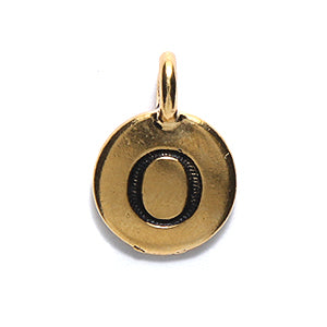 TC240-OG: Charm Letter O Ant GLD 11.5x16mm