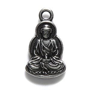 TC2528-AP: Charm Buddha 12.5x21mm Ant Pewt