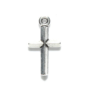 TC2190-AS: Charm Classic Cross 19.75mm Ant SIL