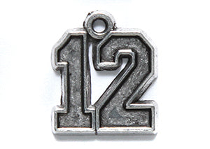 PW6472-S: Charm 12 Silver 14x16mm-1PC