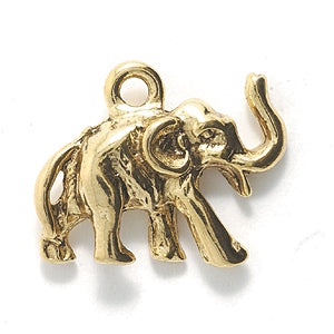 PW5213-AG: Charm Elephant Ant Gold 11x20mm - 1PC