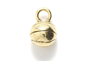 PW261-CAG: Charm Basketball Ant Gold 8x13mm - 1PC