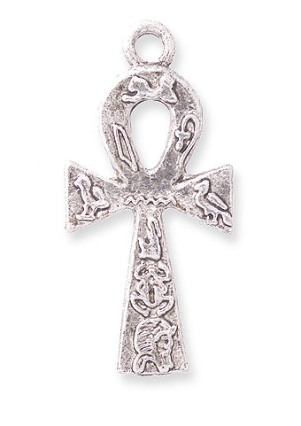 PW56-S: Egyptian Ankh Cross Ant Pewter 17x34mm 1PC