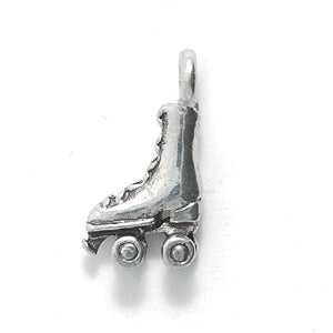 PW5177-S: Charm Roller Skate Ant Pewter 9x17mm 1PC