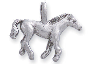 PW517-S: Charm Horse Ant Pewter 16x19mm 1PC