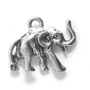 PW5213-S: Charm Elephant Ant Pewter 11x20mm 1PC