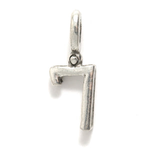 PW3199-7S: Charm Number 7 Ant Pewter 21mm 1PC