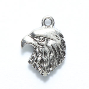 PW6311-S: Charm Eagle Head 14x18mm Ant Pewter 1PC