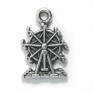 PW5180-S: Charm Ferris Wheel Ant Pewter 14x20mm 1PC