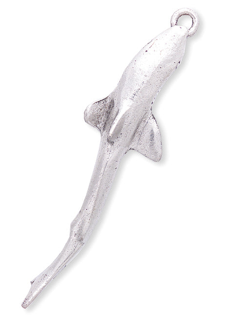 PW930-S: Shark Pendant Ant Pewter 16x60mm 1PC