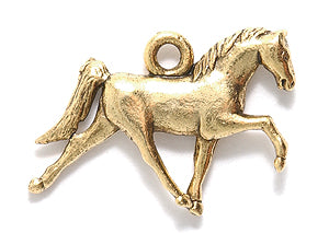 PW528-AG: Charm Tennessee Walking Horse Ant Gold-1PC