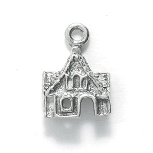 PW5206-S: Charm Gingerbread House Ant Pewter 16x22mm 1PC