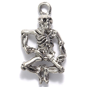 PW1184-S: Charm Dancing Skeleton Ant Pewter 14x25mm 1PC