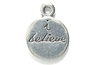 PW5264-S: Charm I Believe Ant Pewter 13x17mm 1PC