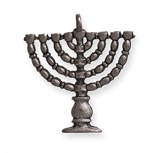 PW1617-S: Charm Menorah Silver 18x20mm-1PC