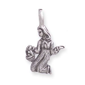 PW828-S: Virgo Pendant Ant Pewter 12x20mm 1PC