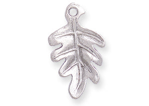 PW858-S: Charm Oak Leaf Ant Pewter 10x17mm 1PC