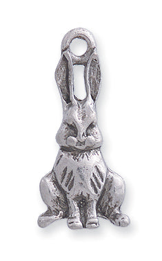 PW411-S: Bunny Charm Ant Pewter 12x25mm 1PC