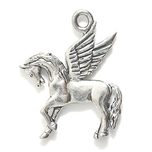 PW5626-S: Charm Pegasus Silver 20x23mm-1PC