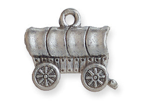 PW1548-S: Charm Covered Wagon Silver 11x15mm-1PC