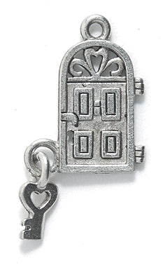 PW5132-S: Charm Home Sweet Home Silver 13x29mm-1PC