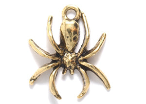 PW200-AG: Spider Charm Ant Gold 16x18mm - 1PC