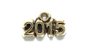 PW2032-15G: Charm Year 2015 Ant Gold 8x13mm - 1PC