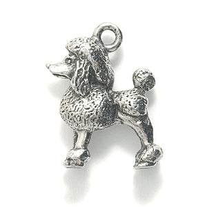 PW1721-S: Charm Poodle Dog Ant Pewter 14x19mm 1PC