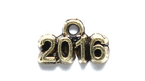 PW2032-16G: Charm Year 2016 Ant Gold 8x13mm - 1PC